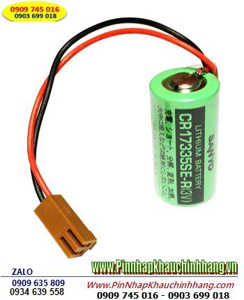 Pin Sanyo CR17335SE-R Lithium 3V (zắc nâu) chính hãng Sanyo Nhật